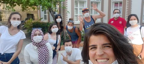 Students of the youth center in Izmir