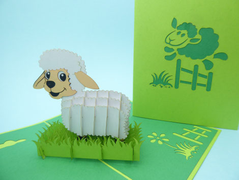 carte pop-up mouton