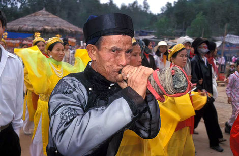 Joueur de corne. Viêt Nam. © P. Kersalé 2024.