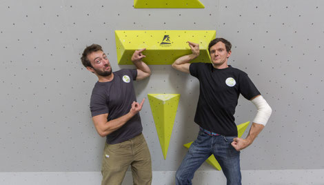 GF Daniel Harnest und Bruno Vacka von der Boulderhalle Salzburg freuen sich auf euch!