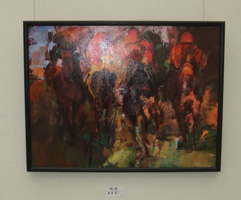 500万　展覧会 杉山律夫　2001 作『木の人形』80号　春季白士会展出品作品 500万 展覧会 杉山律夫 2001 作『木の人形』80号 春季白士会展出品作品