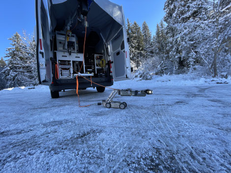 rausch TV - Vorführfahrzeug im Schnee - AblaufTech AG