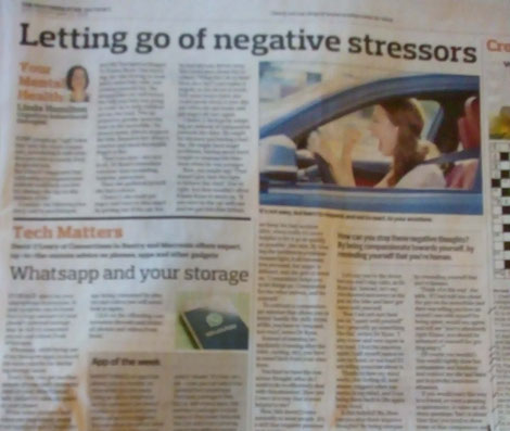 Kinsale CBT therapist Linda Hamilton's Southern Star column on letting go of stress.