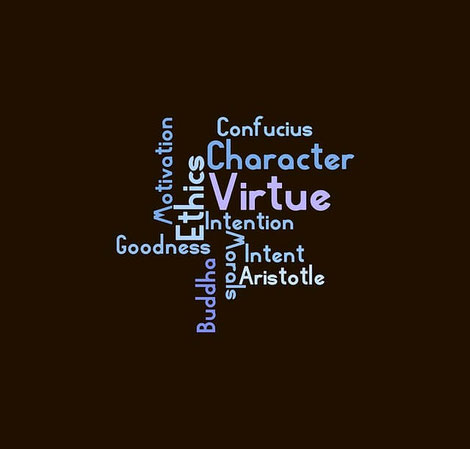 Ethics word cloud.