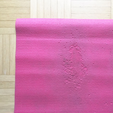 Yogamatte aus Indien, Farbe: rot