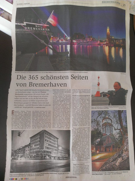 365 Tage Bremerhaven in der Nordsee-Zeitung