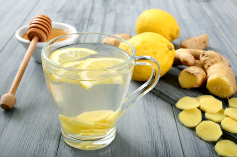 Honey lemon ginger warm water ingredients