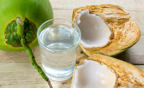 Coconut water + a little celtic sea salt is one of the best, and natural, ways to safely replenish electrolytes in your body