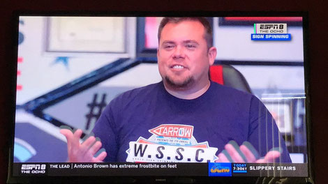 Der diesjährige Gewinner der WSSC Matthew Doolan live auf ESPN