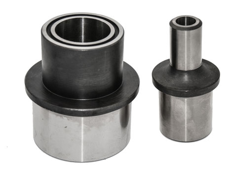 Zwei Bohrbuchsen mit unterschiedlichen Durchmessern