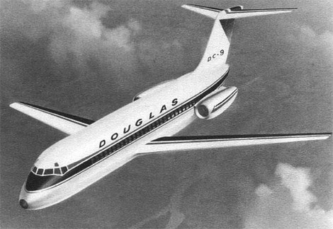 Das Konzept für die DC-9 reift/Courtesy: Douglas Aircraft