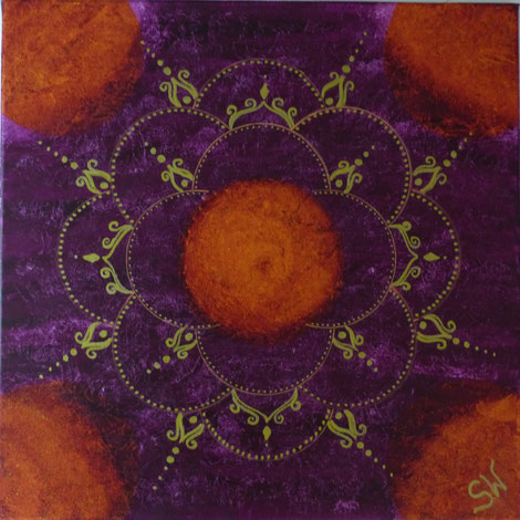 Energiebild München Mandala Mandalas Künstlerin Kunst Stefanie Will Ammersee Acrylbild selbstgemalt Chakra