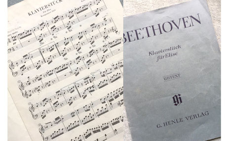 Klavier-Noten "pour Elise"