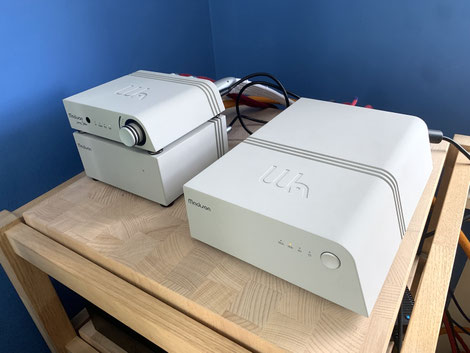 Wattson Audio Madison Amplifier accompagné sur Madison Streamer, câbles Luna et Reiki Audio