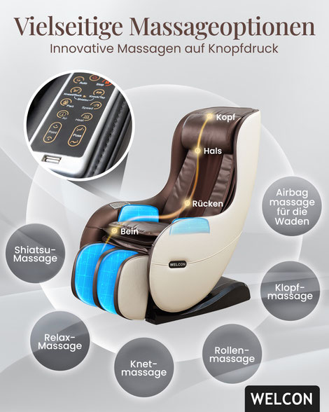 Massagesessel im Einkaufszentrum schaffen Wellness-Oasen für Kunden und generieren zusätzliche Einnahmen für Betreiber. WELCON's Easyrelaxx Modell vereint innovative Technologie mit höchsten Hygienestandards für ein optimales Kundenerlebnis.