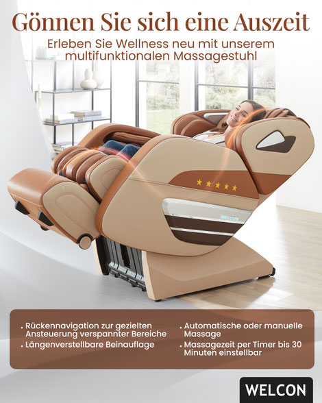 Massagesessel können bei Depressionen eine wertvolle Ergänzung zur konventionellen Therapie darstellen. Durch gezielte Massageprogramme werden Stresshormone reduziert und Glückshormone freigesetzt–ein natürlicher Weg zu mehr innerer Ruhe und Wohlbefinden.