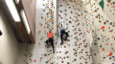 Schüler der DoPhysio im Kletterpark bei Stuttgart