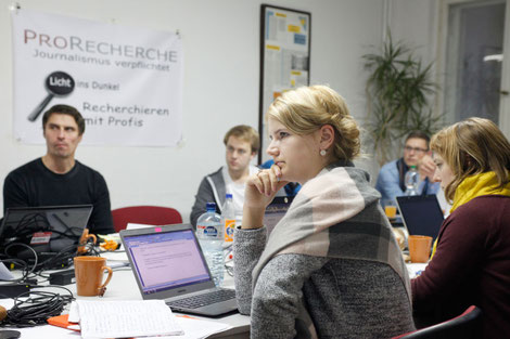 Erste ProRecherche-Werkstatt  in Berlin.   Foto: Franziska Senkel