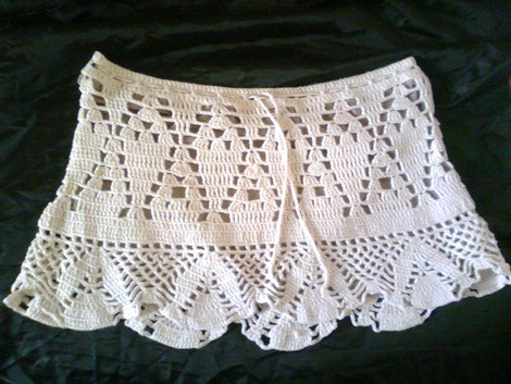 pollera calada de hilo