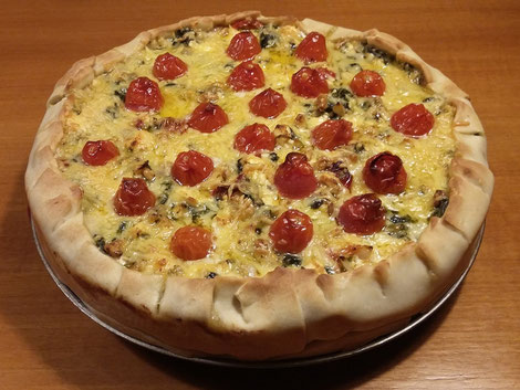 Heerlijke spinazie-feta taart