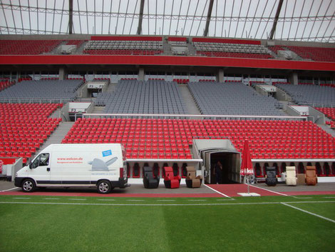 Massagesessel in der BayArena in Leverkusen