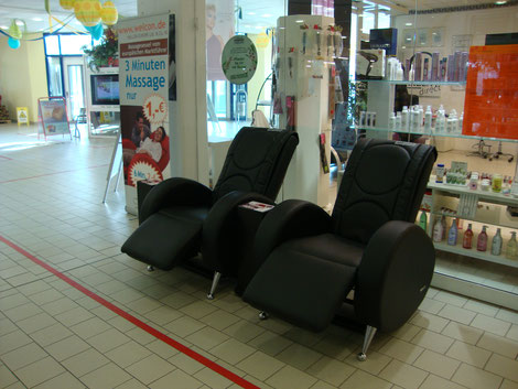 Welcon Massagesessel in einem Shopping Center in Österreich