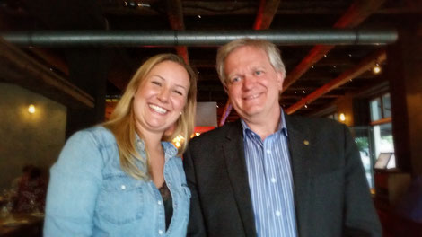 Bild: Eva-Maria Morent von Morent Berlin mit Professor Brian P. Schmidt
