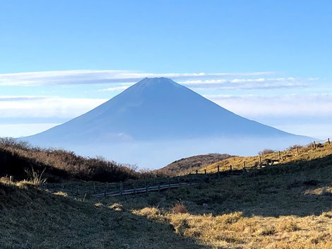 箱根元宮から眺める富士山