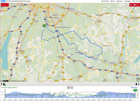 Radtour 1: von Oberhaching nach Maxlrain und zurück über das Mangfalltal
