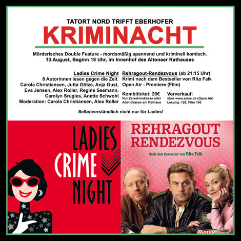 Kriminacht Hamburg-Altona dem Film Rehragout Rendezvous und einer Ladies Crime Night