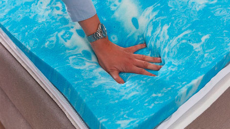 Vorteile des Gel-Toppers: Das bemerkenswerteste Attribut eines Gel Toppers ist seine Leistungsfähigkeit, denn er passt sich der Körperform an und reagiert ausschließlich auf Druckänderungen in Abhängigkeit vom Gewicht, statt auf Temperaturschwankungen