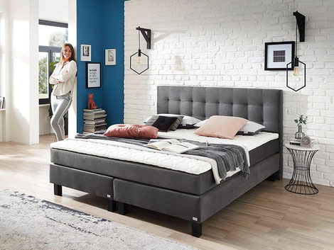 Das Boxspringbett Rockstar LE ist unser Einsteigermodell für ein kleineres Budget