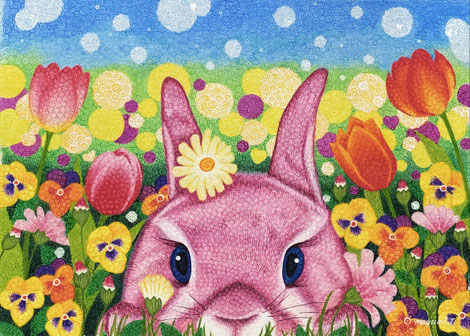 作者不詳　花　 6F 額57×47.5絵￼41×32cm 高級額 作者不詳 花 6F 額57×47.5絵￼41×32cm 高級額 作者