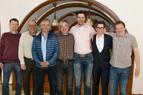 v.l.n.r.: Michael Horn, Thomas Schirmer, Rainer Fröhlich, Andreas Wagner, Karsten Hofmann, Jonas Weinrich, Sebastian Baier