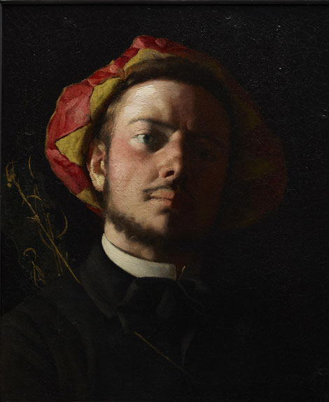 Verlaine  en troubadour par Frédéric  Bazille, 1868