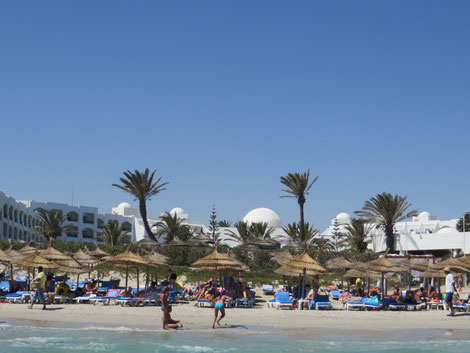 Our hotel from the beach