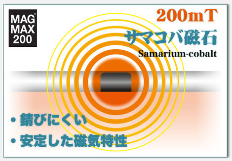 MAGMAX200｜医療機器に最適なサマコバ磁石（Samarium-cobalt）を使用