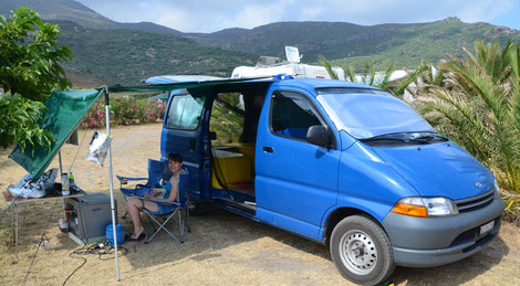 Auf dem Campingplatz S'Abba Druche