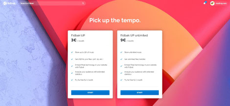 Share Music Cloud - Fidbak.audio