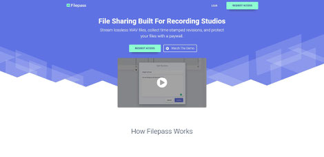 Filepass - File sharing for recording studios