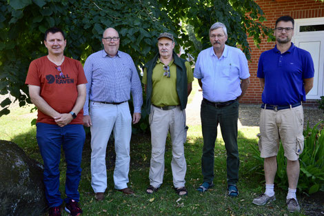 Der neue Vorstand des ÖJV-NB v. li. : Klaus Frischling, Gerhard Naujoks, Michael Littmann, Winfried Frölich und Marc Fleischer