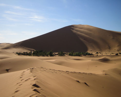 Düne im Erg Chebbi, Offroad-Reise Marokko