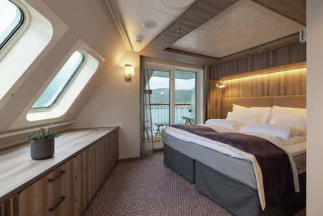 Expedition Suite auf der MS Finnmarken ©Hurtigruten