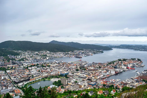 Bodø vom Wasser aus