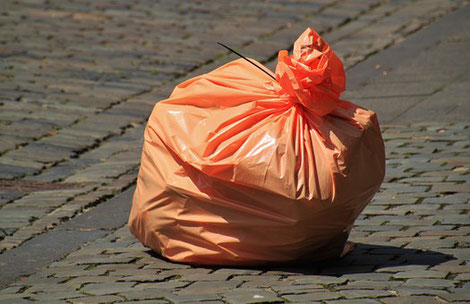 1 Abfall Sack pro Jahr