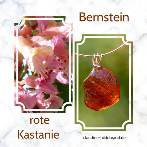 Bernstein & rote Kastanie