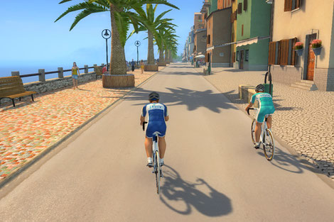 Virtual-Reality-Software für FahrradSimulator incl. Logointegration, Screenshot