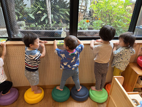 台に乗ったら見やすいね!