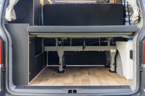 Reichlich Platz im Kofferraum mit einer Ladehöhe von 52 cm!