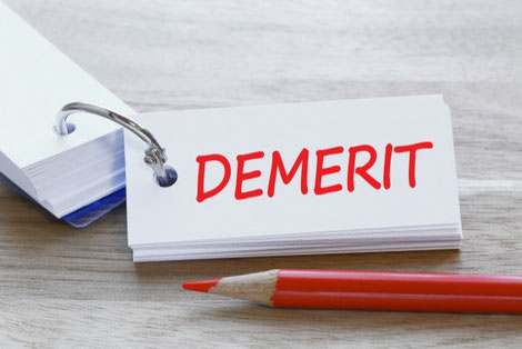 岩手で免許合宿は一関自動車学校。DEMERITの文字